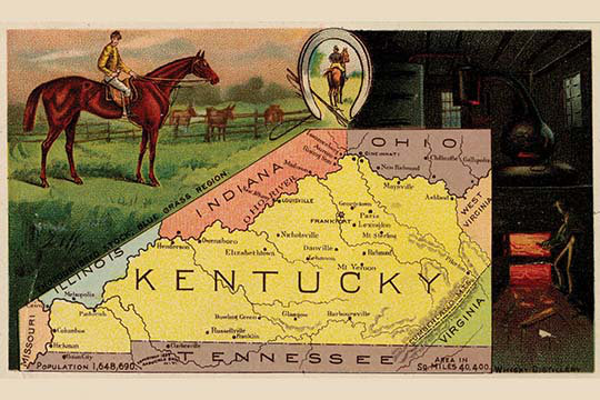 "kentucky" par arbuckle brothers, impression non encadrée, H 24 po x l 36 po x P 1,5 po