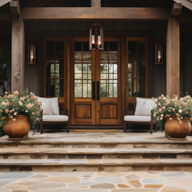 Triomphe 4 - Light Outdoor Hanging Lantern, Opal, Coastal Oil Rubbed Bronze