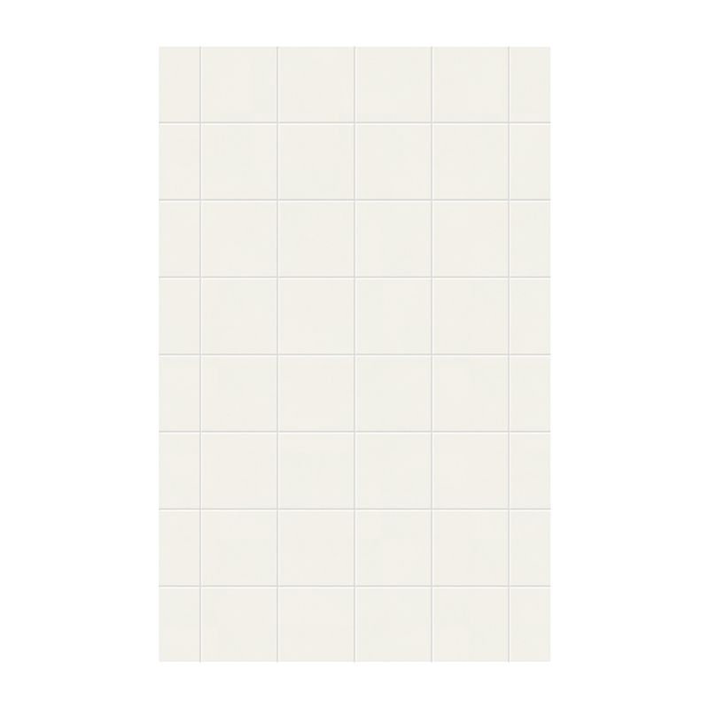 Paroi de douche à trois panneaux 96 "x 36" x 0,25 "Solid Surface, Bisque