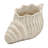 11.5X7x7" Sand And Cement Nautilus Shell Planter With Textured Beige Finish