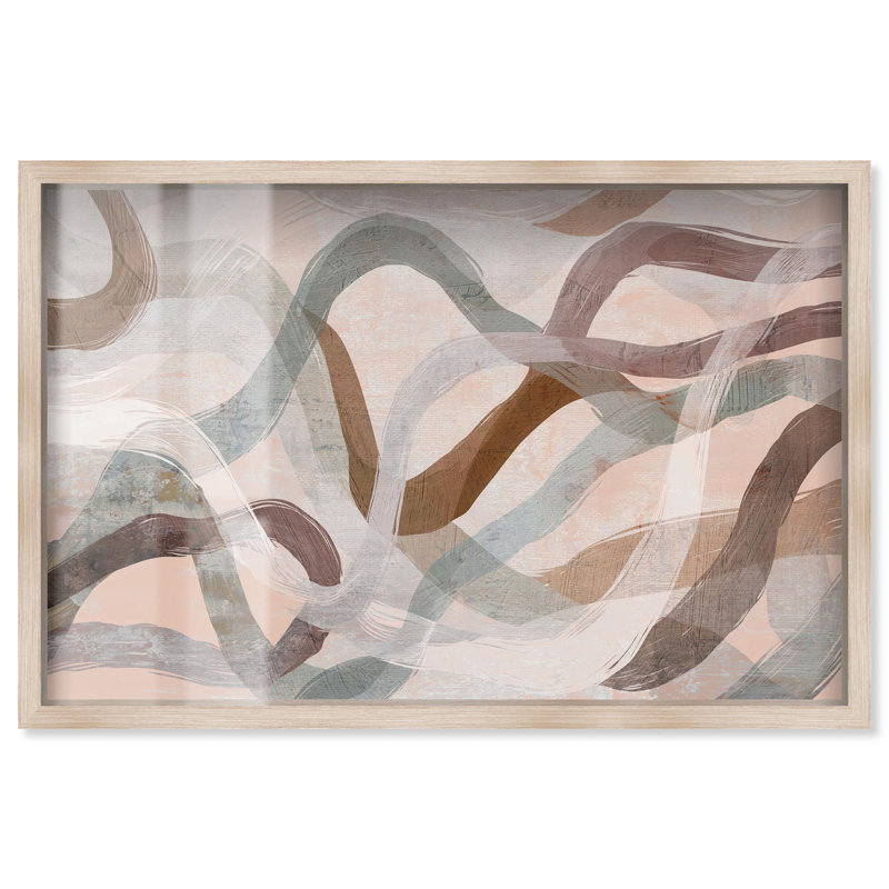 «Desert Trails Living Room» par Art Remedy, H 21 po x l 31 po, Crème, crème