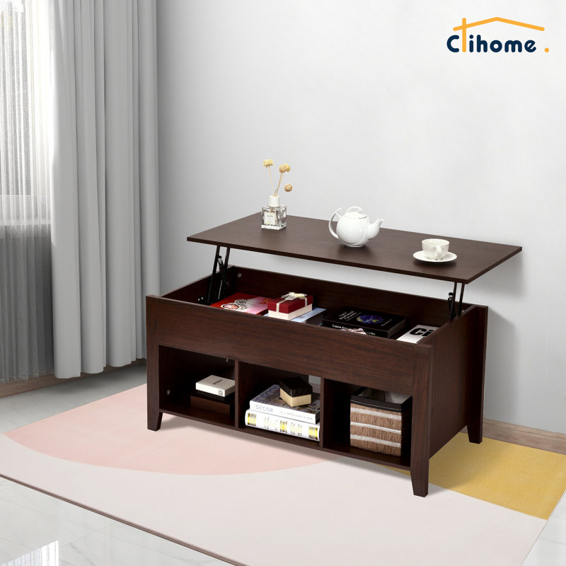 Table basse avec rangement clihome
