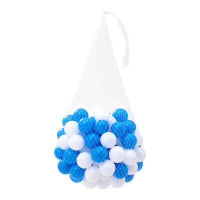 Kidkid 100Pcs Plastic Ball Pit Balls with Mesh Bag