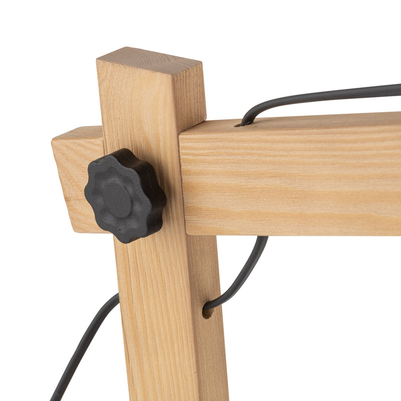 Lampe de nuit Pearces, Noir / Beige, Noir, noir, noir, noir