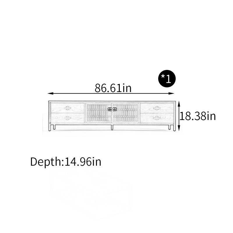 Minimalist style TV stand