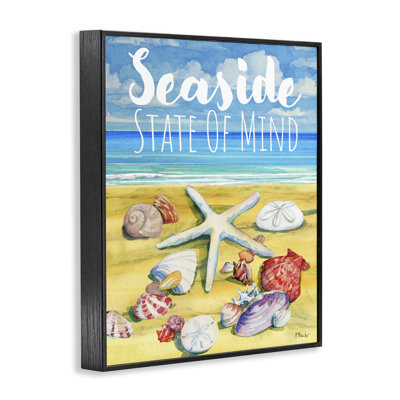 Seaside Sandy Shells Framed Giclee Art by Paul Brent