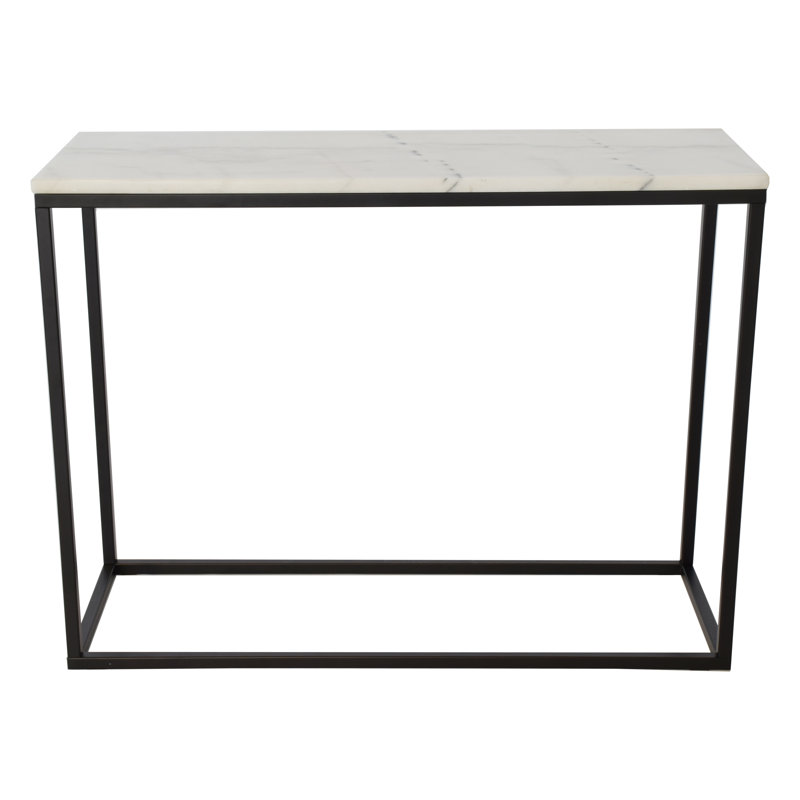 100cm Console Table, White, Black