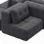 Canapé modulaire modulaire avec méridienne, confort en mousse complète, emballage compressif, revêtement tissé pour les salons modernes-267534219