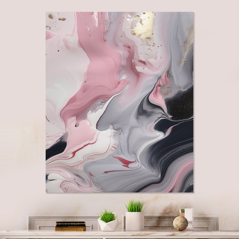 Décoration murale abstraite glam sur métal, H 32 po x l 16 po x P 1 po