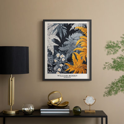 WM MORRIS Series DCCLXXI Framed Print - Solid Wood