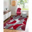 Kenzo Red Abstract Geometric Modern Rug – Large Living Room Carpet | Bedroom & Hallway Runner | Soft, Stain Resistant, Non-Shedding Floor Mat-846419489