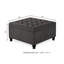 Upholstered Linen Footstool