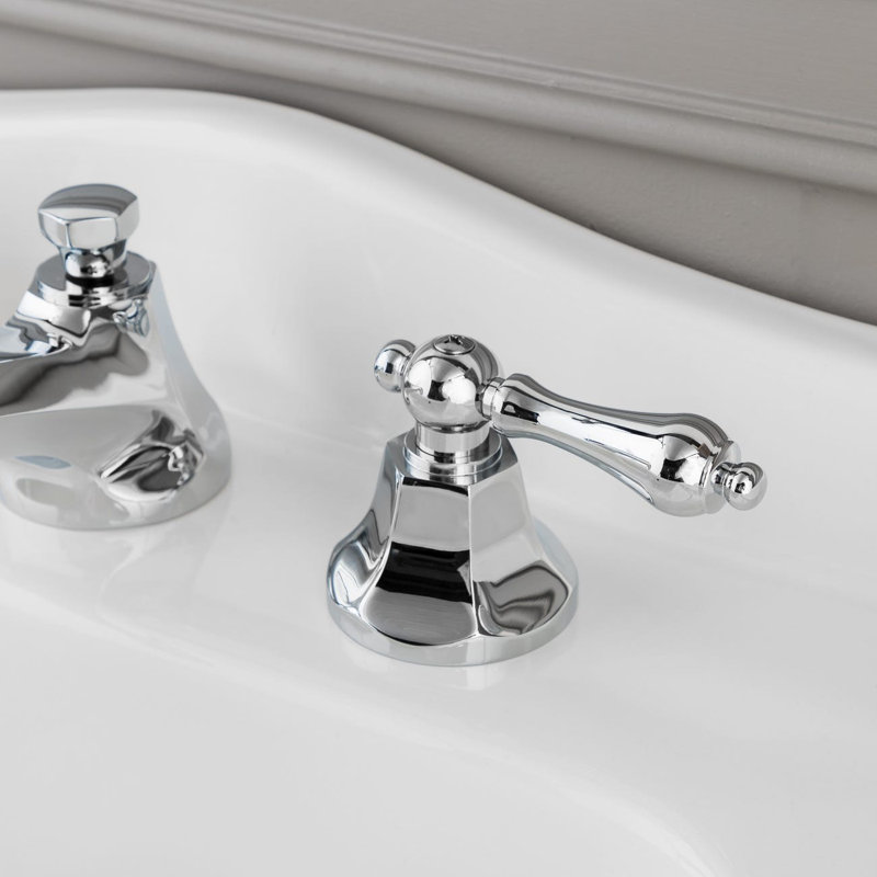 Robinet de salle de bain à large entraxe, Chrome