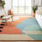 Abstract Hand-Tufted Wool Gold Area Rug-697383078