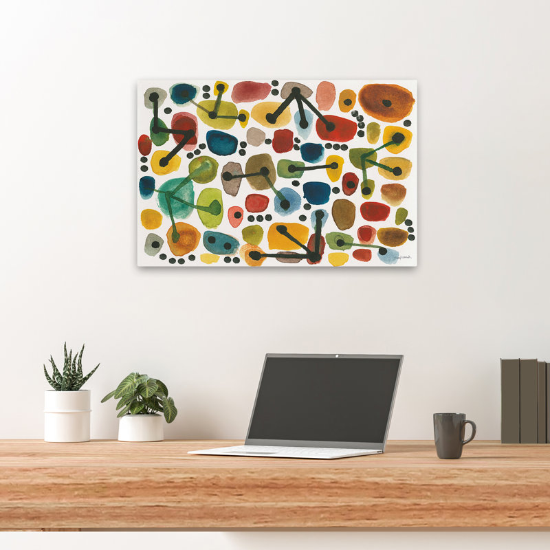 Abstrait - Mid-Century I, H 16 po x l 24 po