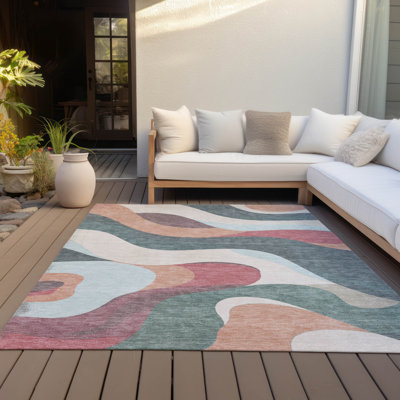 Tapis tourbillon intérieur / extérieur lavable à la machine Husby ACN2186