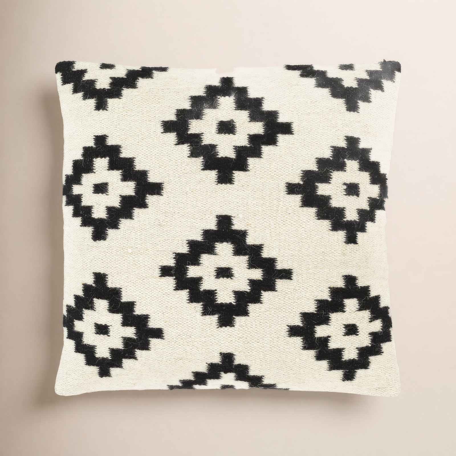 Jada Geometric Wool Throw Pillow, Down
