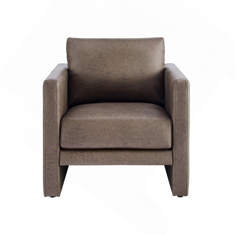 Fauteuil en similicuir espresso, Espresso