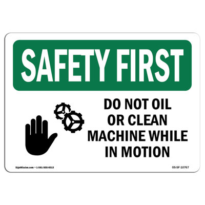 Osha Safety First Sign