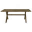 Carbon Knotty Nutmeg Rectangular Dining Table