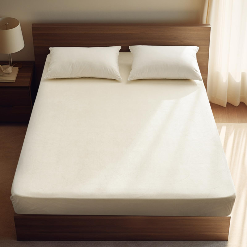 PHF Ultra Soft Velvet Fitted Sheet, 16" Deep Pocket with Wider Stronger Elastic Band, Easy Fit Easy Care, 1 Pack Cozy Comfy Flannel Bottom Sheet for All Seasons, No Pillowcases