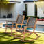 Chaise berçante d'extérieur 2 pièces en osier-1207740504