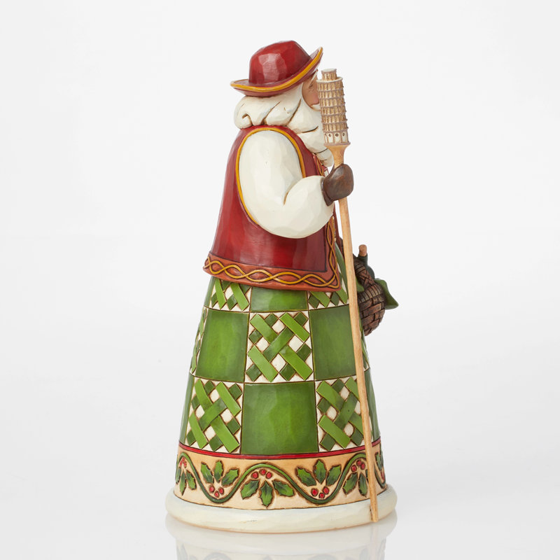 Figurine de père Noël italien Jim Shore Heartwood Creek H 6,9 po