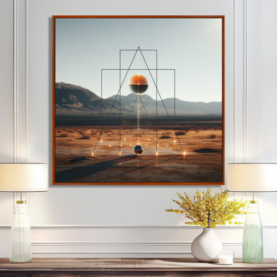 Radiant Tranquility Minimal - Abstract Landscape, reproduction d'art mural
