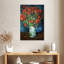 Vase Harnek avec coquelicots rouges-106964296