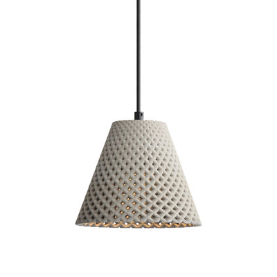 Luminaire suspendu DEL en ciment Traub 10 po