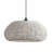 19" Modern White Handwoven Rope Dimmable 1-Light Single Pendant Light