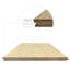 Plancher de bois franc d'ingénierie européen de qualité supérieure T 5/8 po x l 9,5 po-73312093