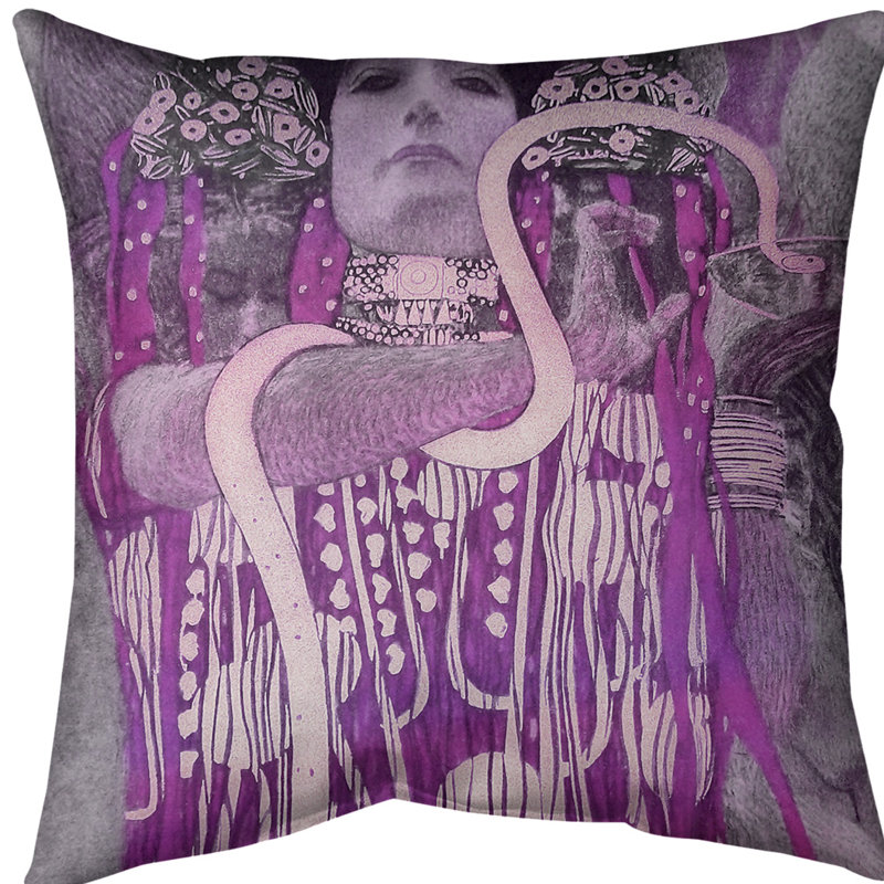 Coussin hygeia, 18 po x 18 po, Rose, Faux lin
