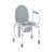 Steel Drop-arm Wheeled Commode, 300lb. Weight Capacity