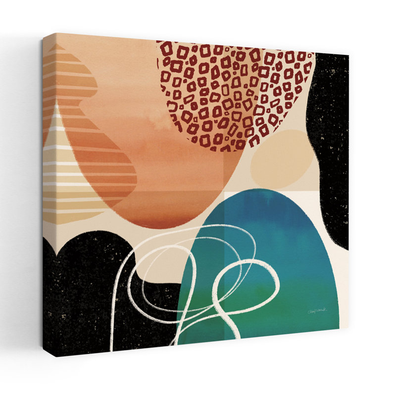 Variété I, art contemporain moderne abstrait, H 18 po x l 18 po