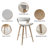 Binni 26.97" Fabric Upholstered Counter Stools with Solid Wood Frame-2089799947