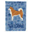Caniche en polyester à 2 côtés 40 x 28 po standard welcome drapeau maison-957493044
