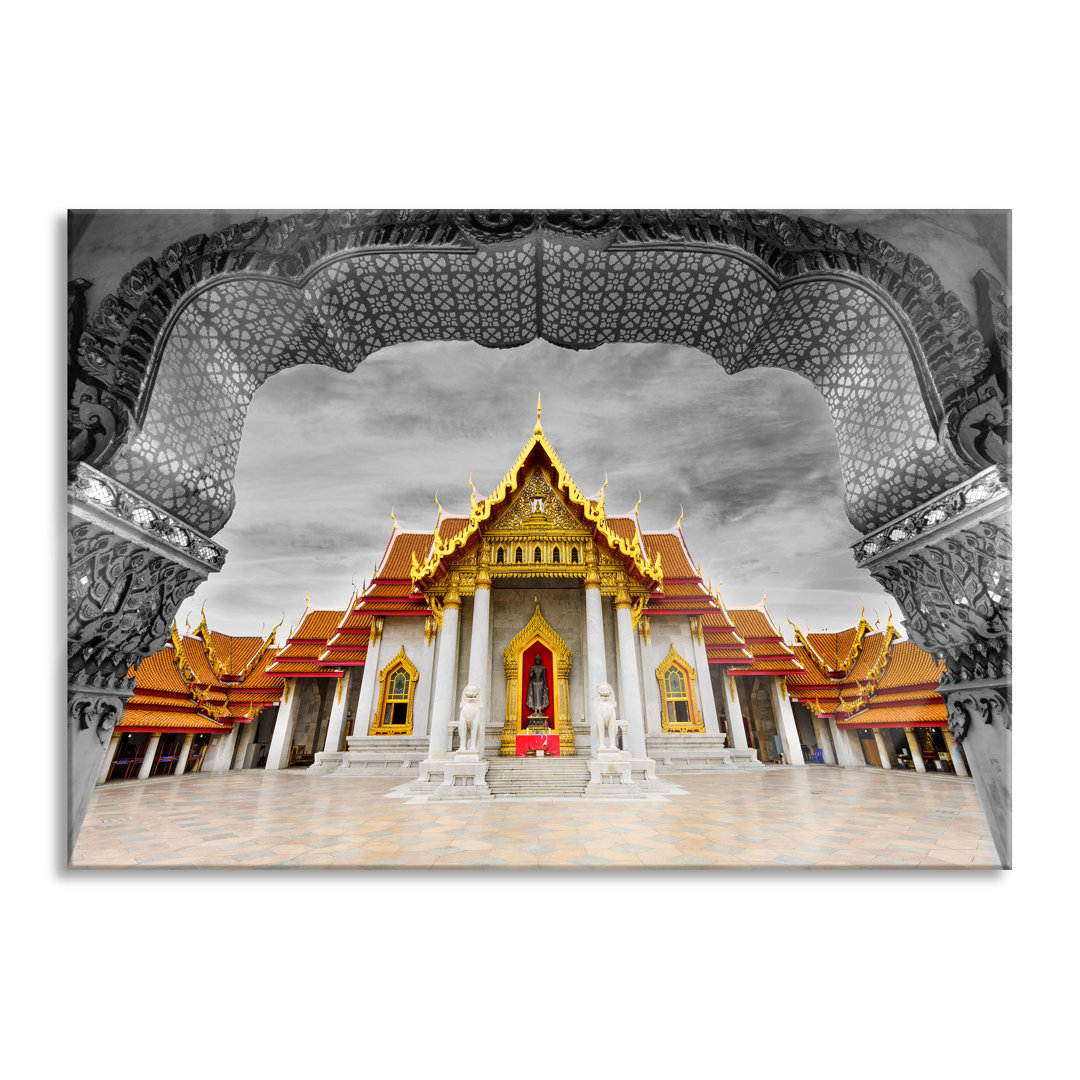 Glasbild Marmortempel von Bangkok