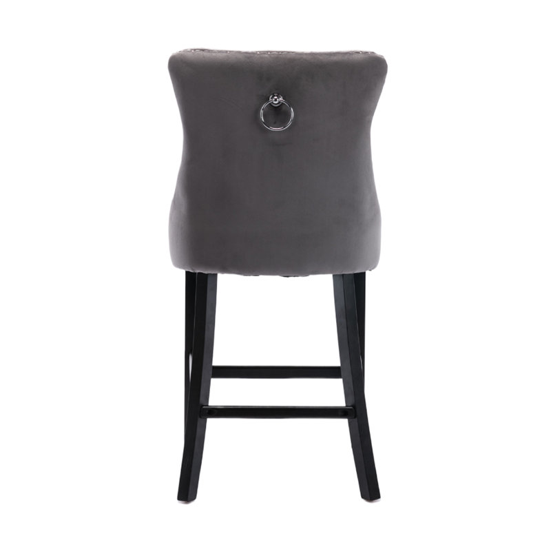 Coutee Upholstered Counter Stool, Grey