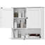 Armoire de salle de bain murale, armoire à pharmacie avec tablettes réglables