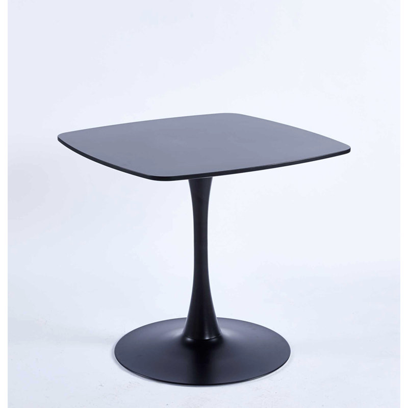 Table de salle à manger Kievan, H 28,74 po x L 31,5 po x l 31,5 po, Noir
