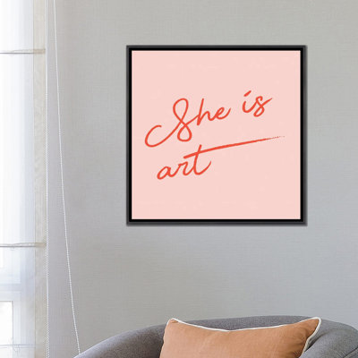 " She Is Art Pink "