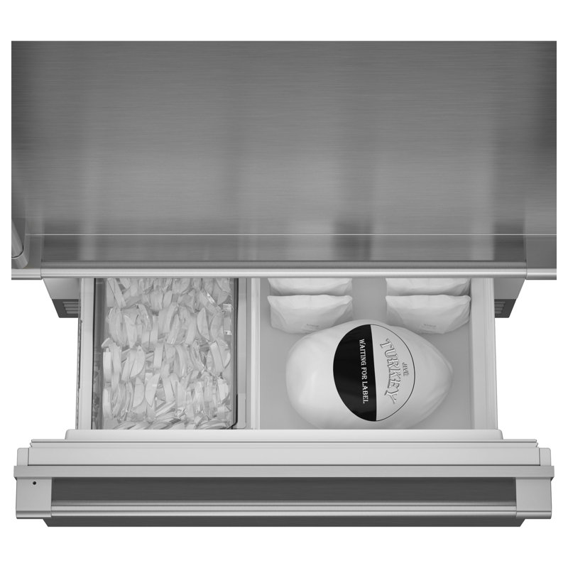 Monogram 36" Panel-Ready Premium Integrated Bottom-Freezer Refrigerator, Left