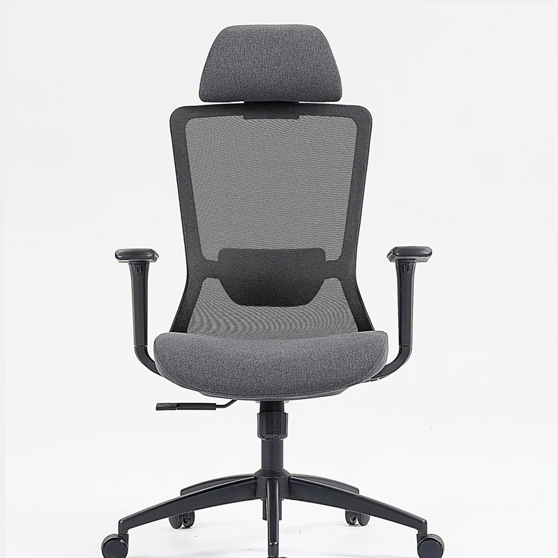 Chaise de bureau en filet à haut dossier, Noir