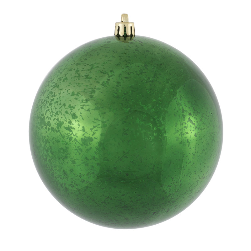 Ornement boule de mercure brillant, H 4,75 po x l 4,75 po x P 4,75 po, Émeraude