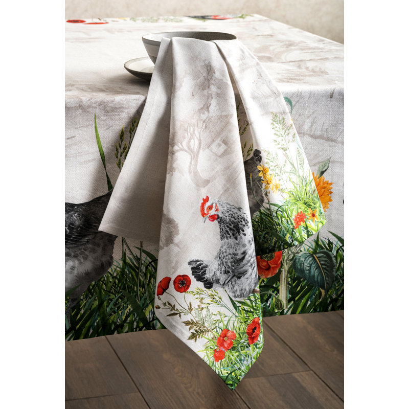 Serviettes 100 % coton Maison d'Hermine Basse Cour - 20 po x 20 po