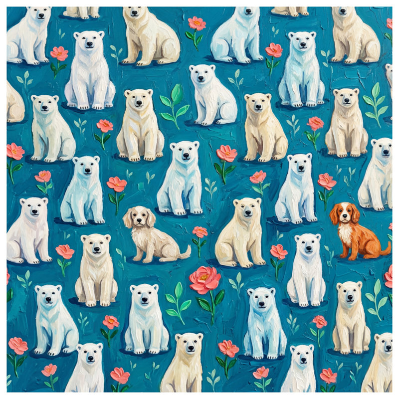Coussins polaires, 20 x 20 inches