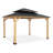 Permanent Wood Gazebo 15 Ft. W x 13 Ft. D Patio Gazebo