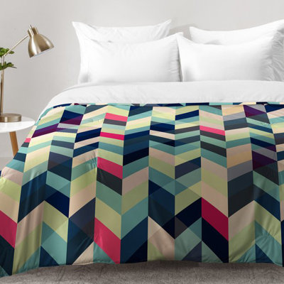 Gabi Modern & Contemporary Chevron / Zig Zag Comforter