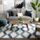 Good Vibes Geometric Synthetic Area Rug